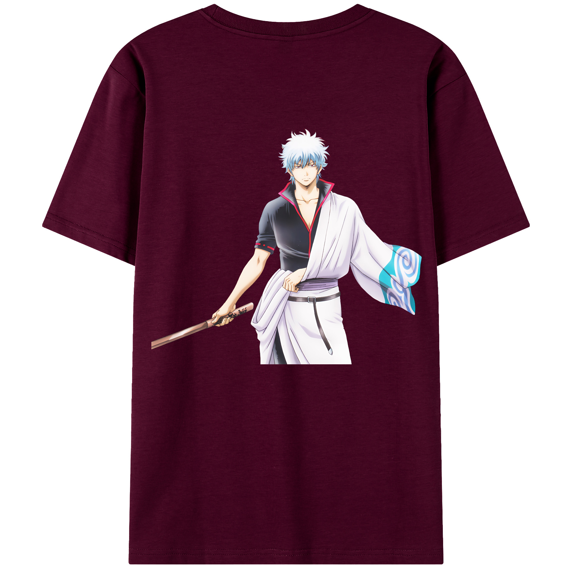 （画像用） ぎんたま 坂田銀時（さかたぎんとき） 神楽 志村新八（しむら しんぱち） GINTAMA Sakata Gintoki Kagura Shimura Shinpachi レディース半袖Tシャツ(バックプリント)